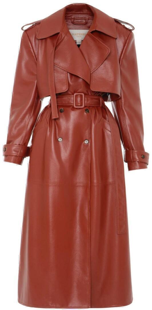 Trench Coat (Red Brown Leather) | style