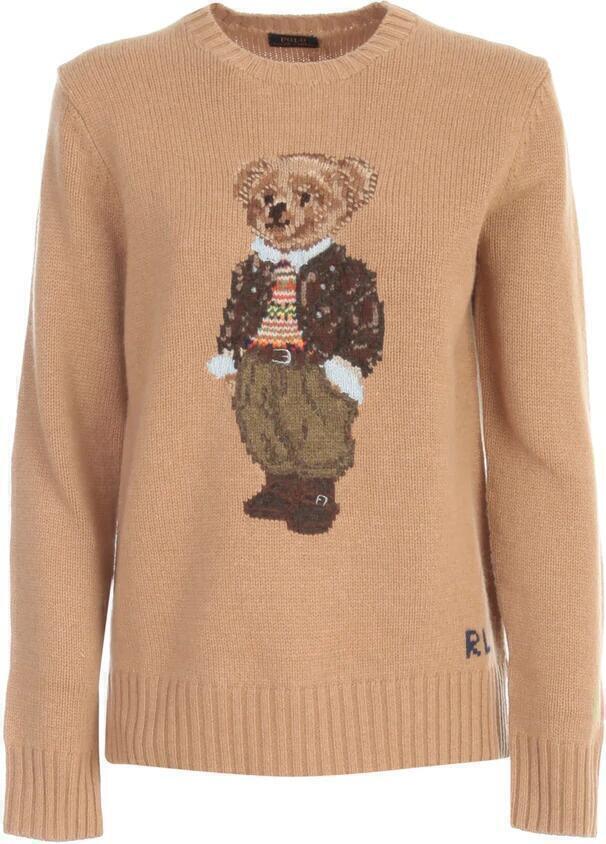 poloralphlauren teddybearsweater brown