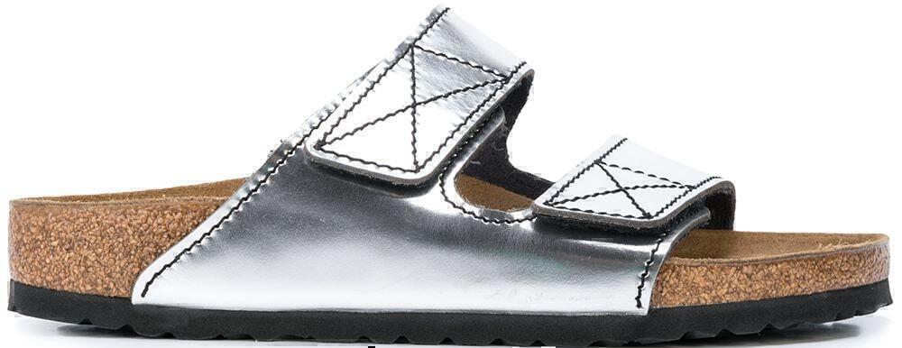 x Birkenstock Arizona Sandals (Silver) | style