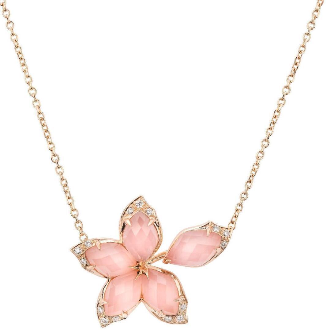 stephenwebster lovemelovemenotnecklace pinkopal rosegold