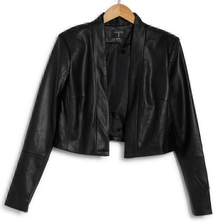 Blazer (Black Faux Leather) | style