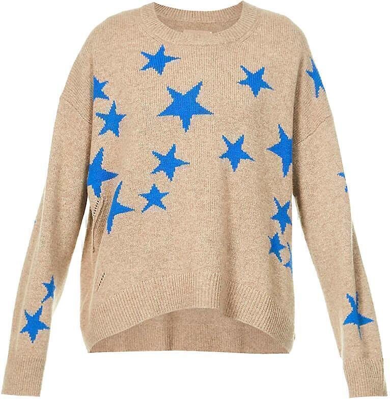 Markus Sweater (Cappuccino Blue Stars) | style