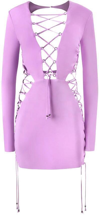 Electra Mini Dress (Lilac) | style