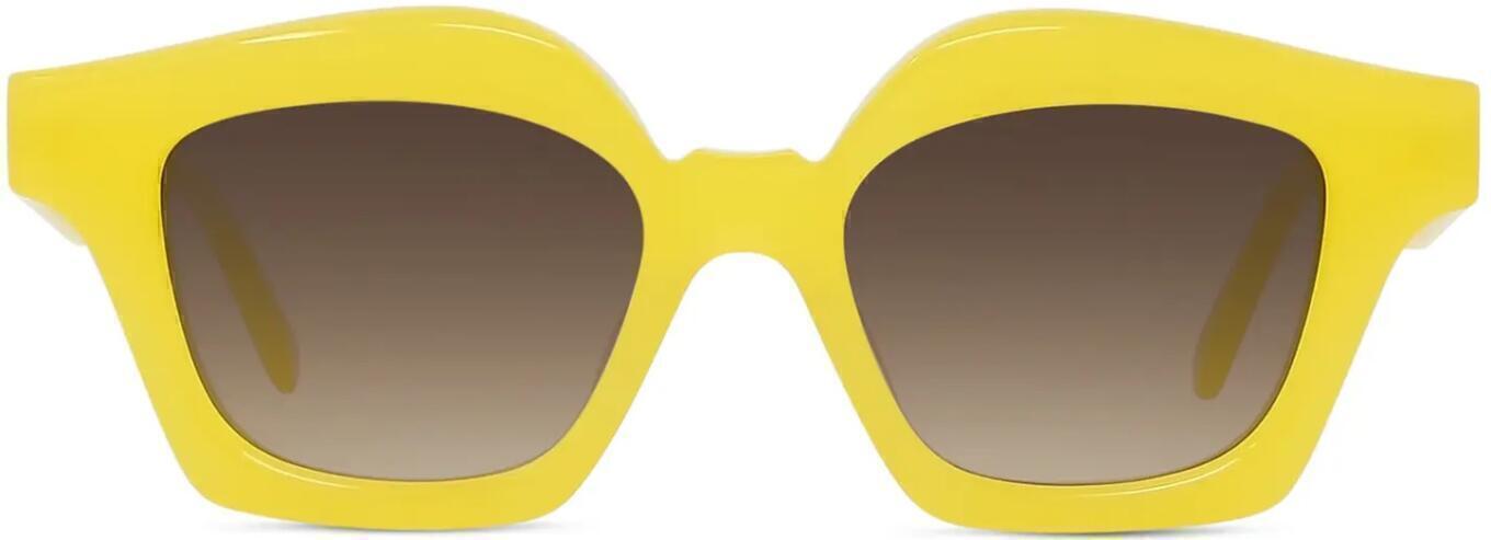 loewe sunglasses shiny yellow gradient smoke
