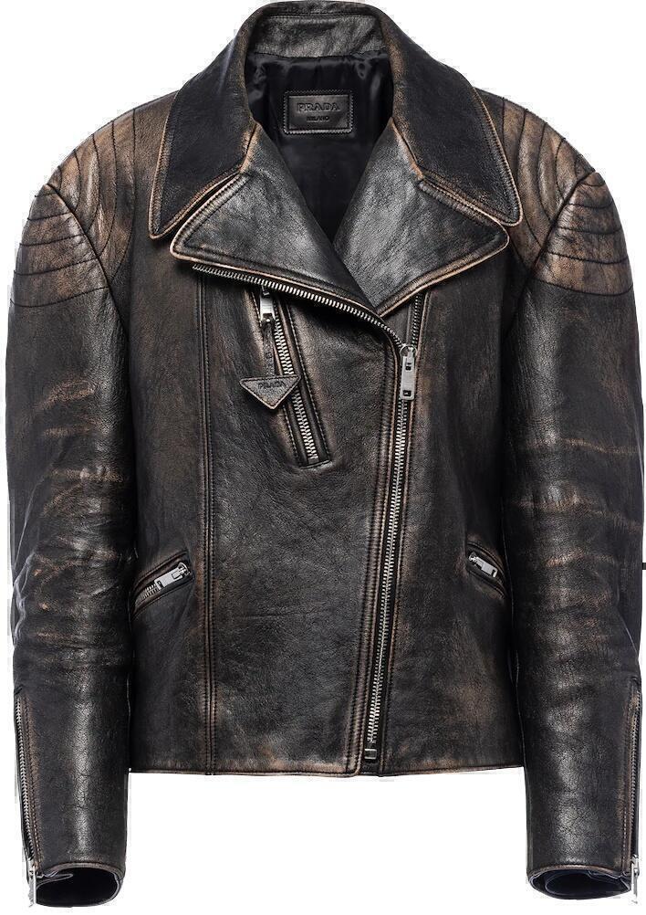 Jacket (Black Leather Faded) | style