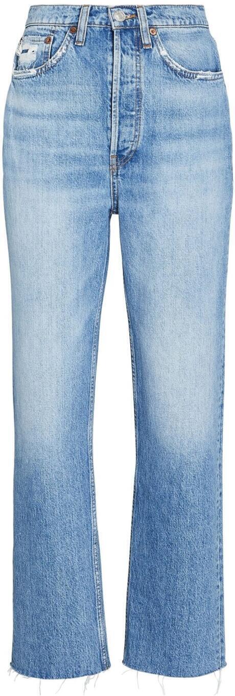 redone 70sultrahighrisestovepipejeans worn blue