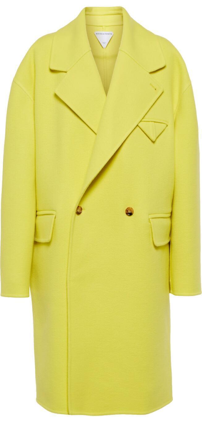 bottegaveneta coat yellow cashmere