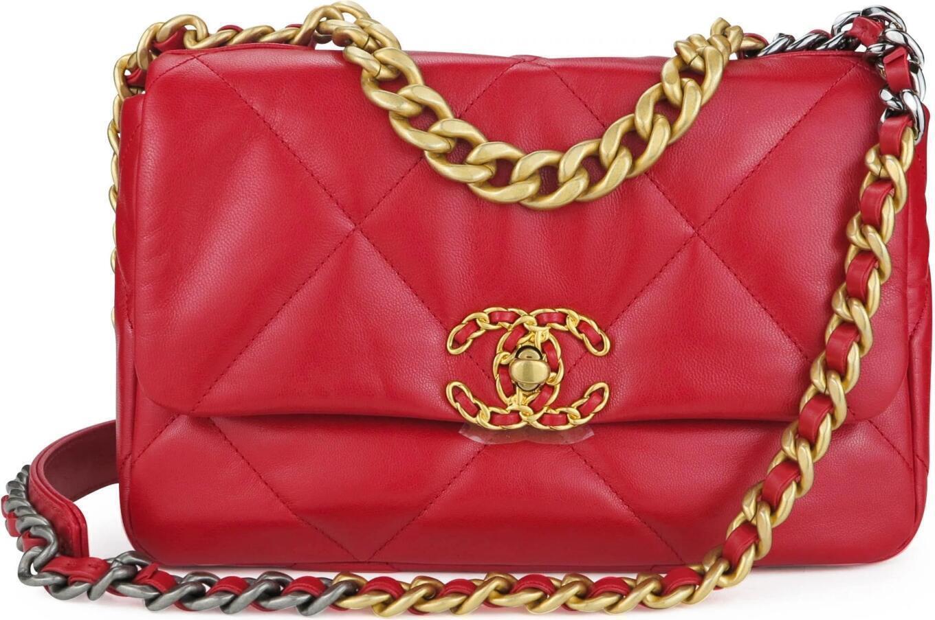 chanel smallbag red 19