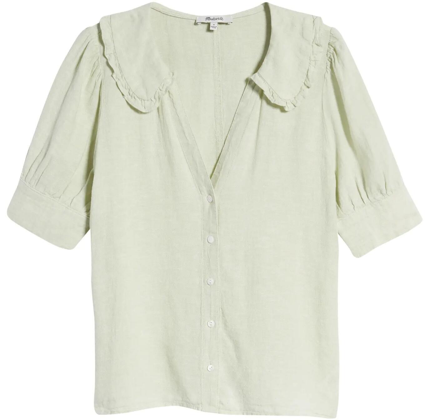Peter Pan Shirt (Sunfaded Mint) | style