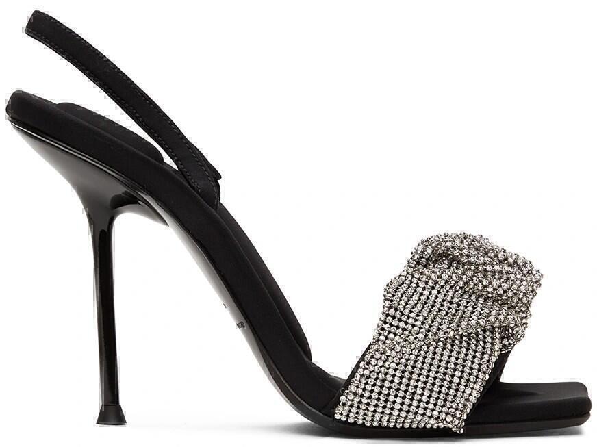 Julie Heel Sandals (Black/ Crystal) | style