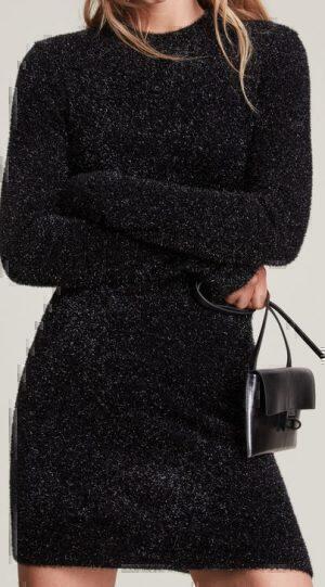Sparkle Mini Dress (Black) | style
