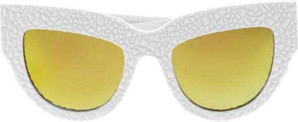 Lush Lily Sunglasses (White Textured) | style