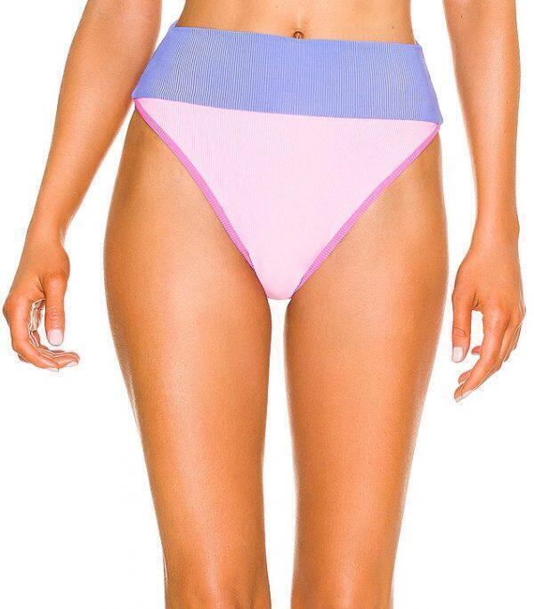 Emmy Bikini Bottom (Pink & Periwinkle Colorblock) | style