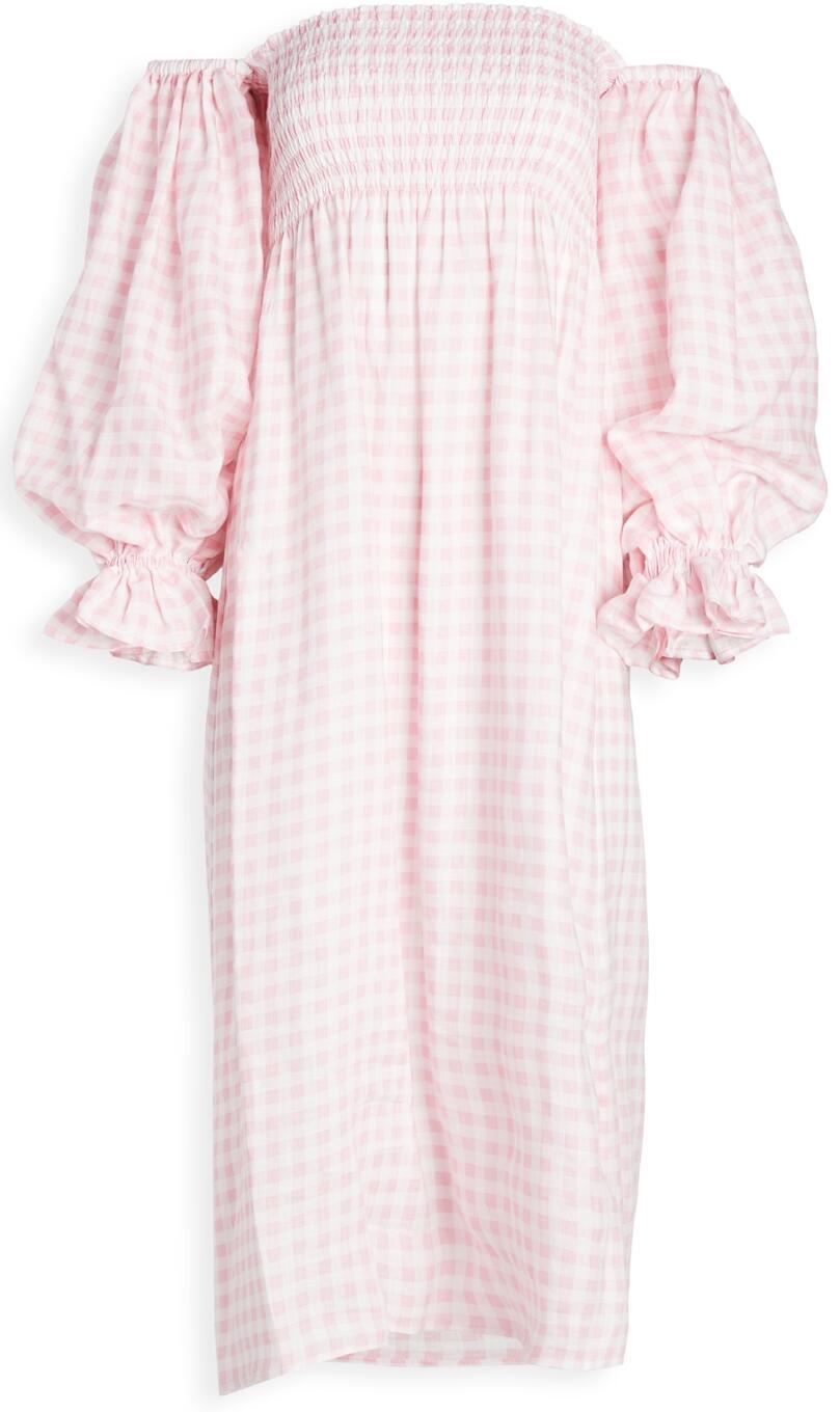 Atlanta Maxi Dress (Pink/ White) | style