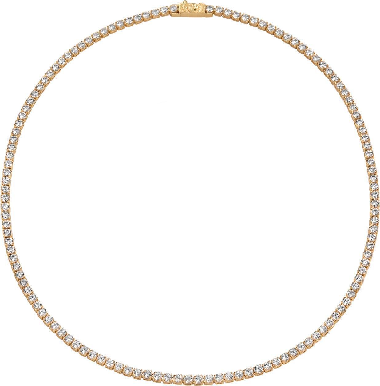 Tennis Necklace (Gold) | style