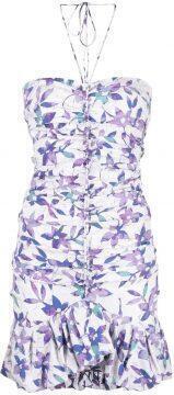 Stacy Mini Dress (Ecru/ Lilac) | style