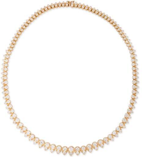 Claudia Diamond Necklace (Yellow Gold) | style