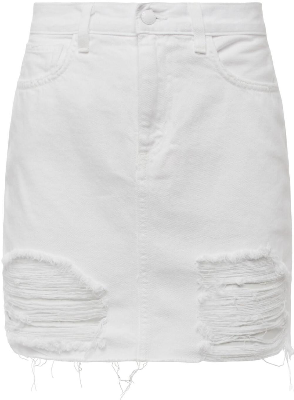 Jolene Mini Skirt (Blanc Destruct) | style
