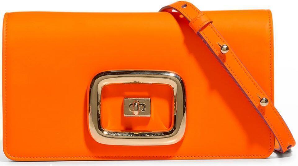 Mini Flap Shoulder Bag (Orange) | style
