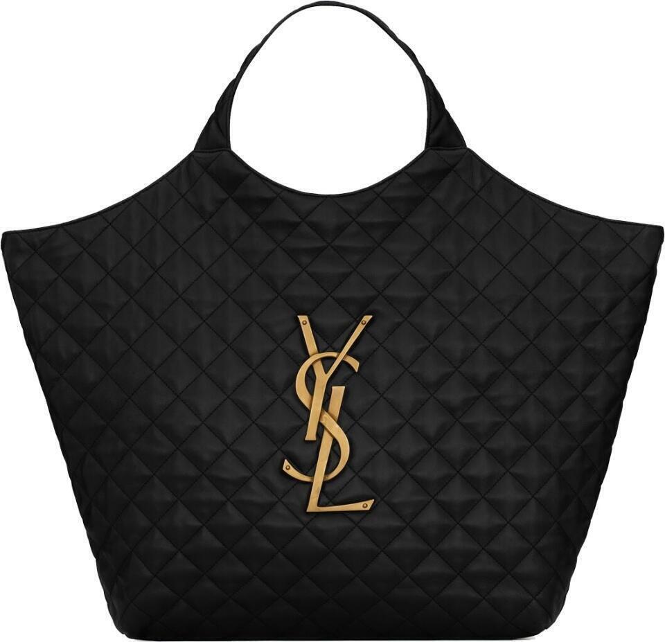 Icare Shopping Bag (Black Leather) | style