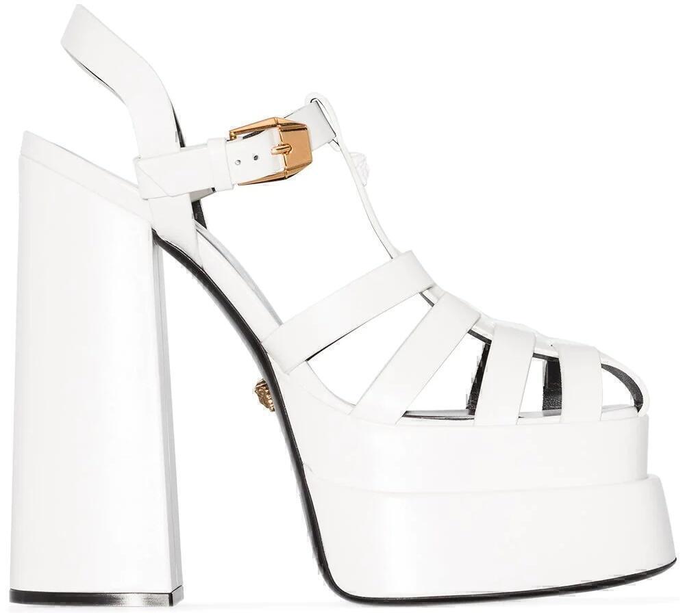 La Medusa Platform Sandals (White) | style