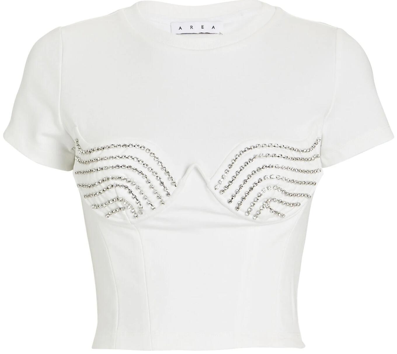 Cup Tee (White Crystals) | style