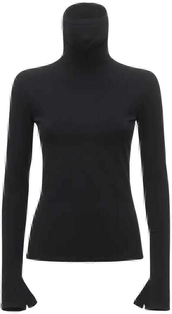 balenciaga maskturtlenecksweater black