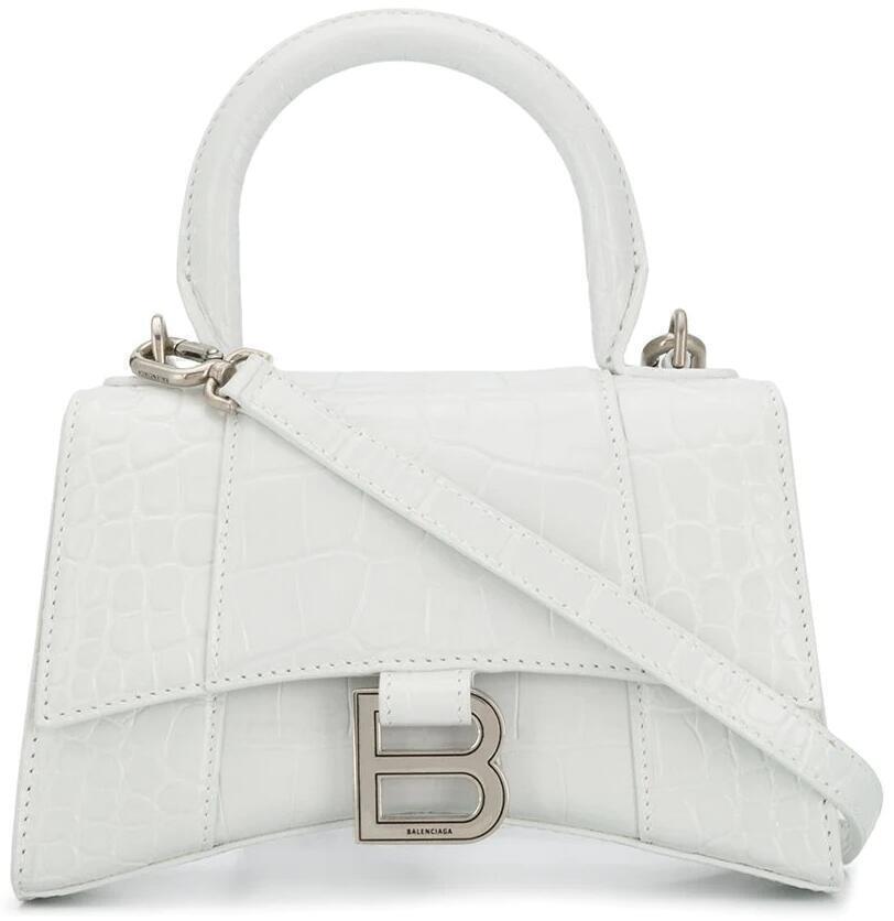 Hourglass Bag (White Croc, XS) | style