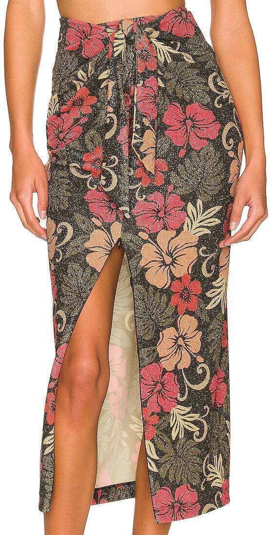 Suki Midi Skirt (Honolulu Hibiscus) | style