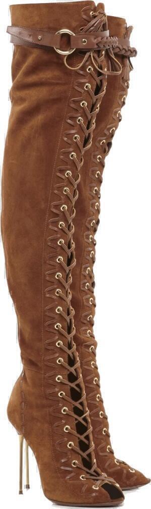 Boots (Caramel Suede Lace-Up) | style