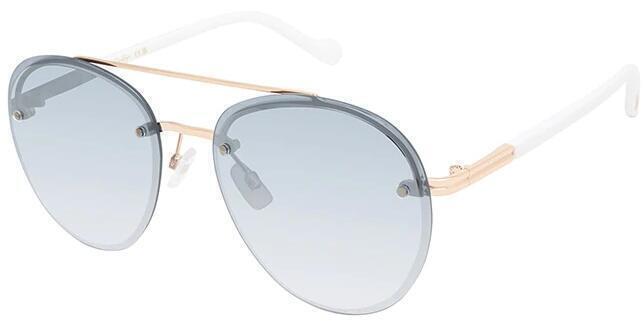 Refined Aviator Sunglasses (Gold & White) | style
