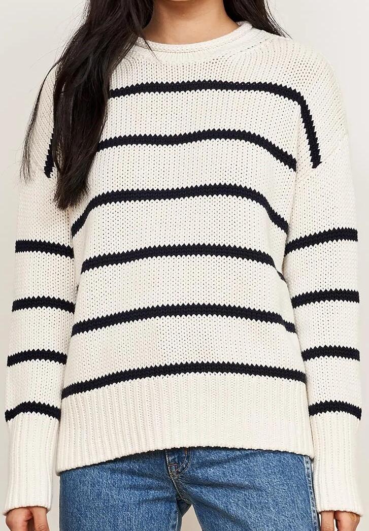 Marina Sweater (White Navy) | style