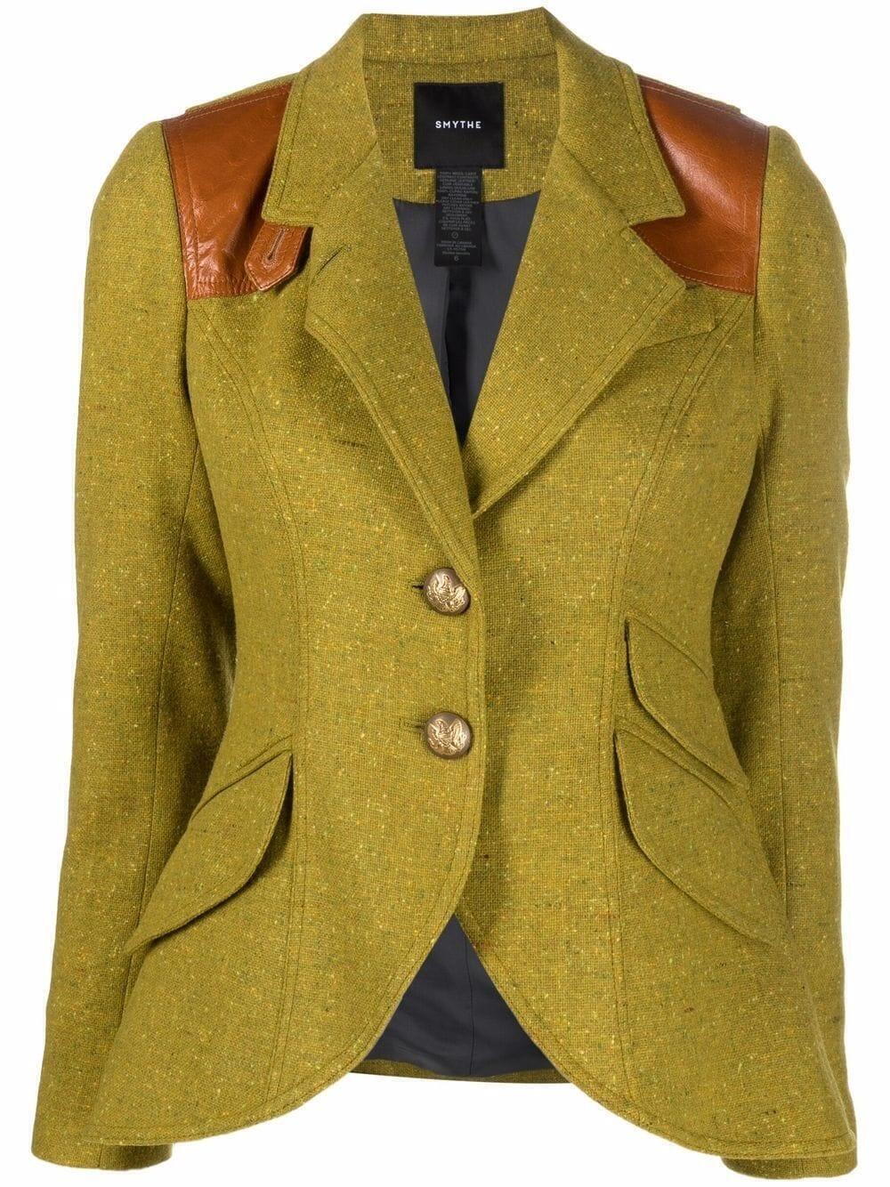 smythe huntingblazer chartreuse donegal whiskey leather