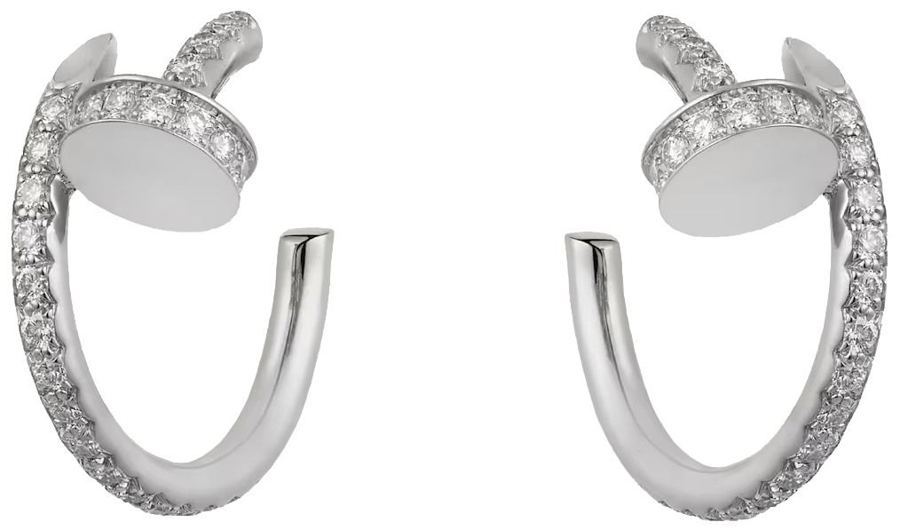 Juste un Clou Earrings (White Gold Diamonds) | style