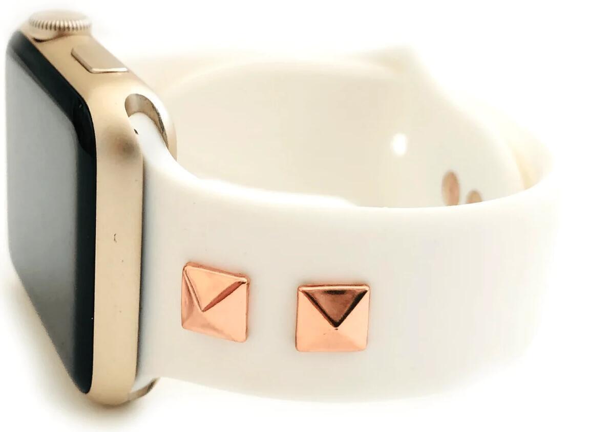 copperrobin applewatchband white rose gold silicone