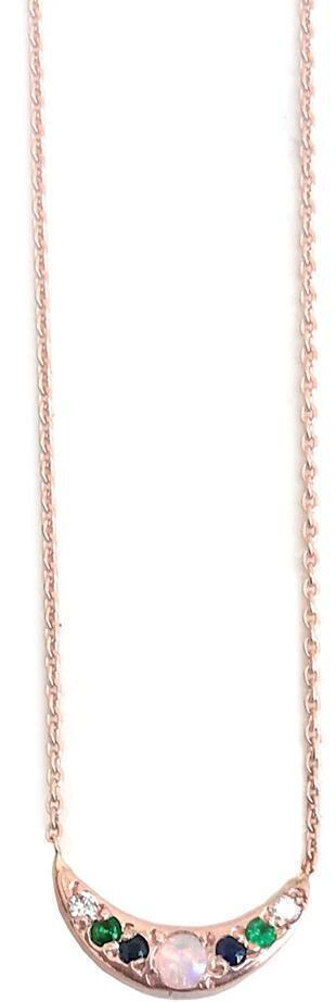 Moon Necklace (Yellow Gold, Mini) | style