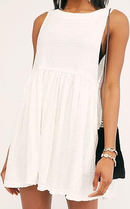 I'm Still Obsessed Mini Dress (White) | style