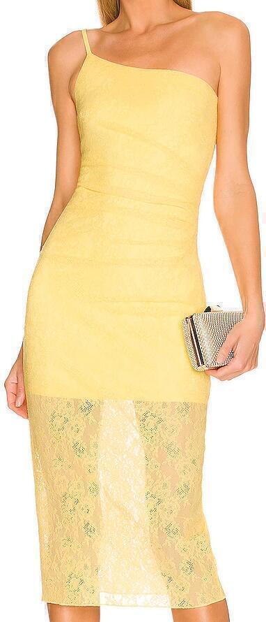 Gianna Midi Dress (Yellow) | style