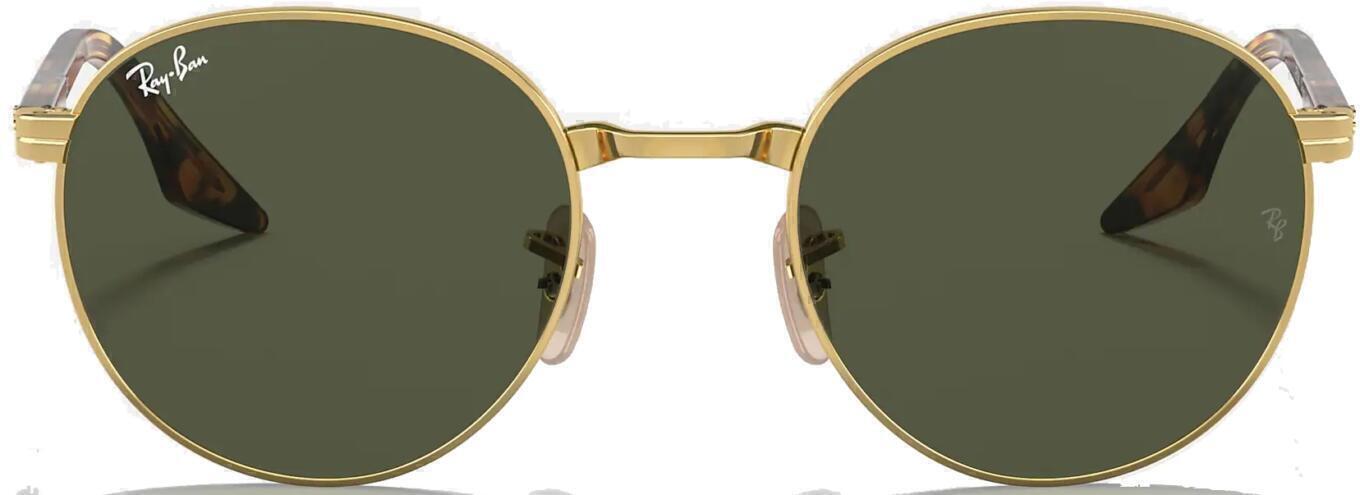 rayban sunglasses green gold rb3691