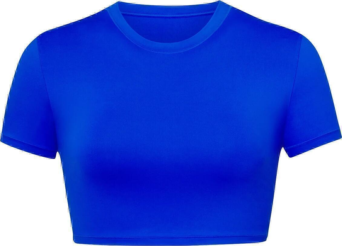 Swim Crop T-Shirt (Cobalt) | style