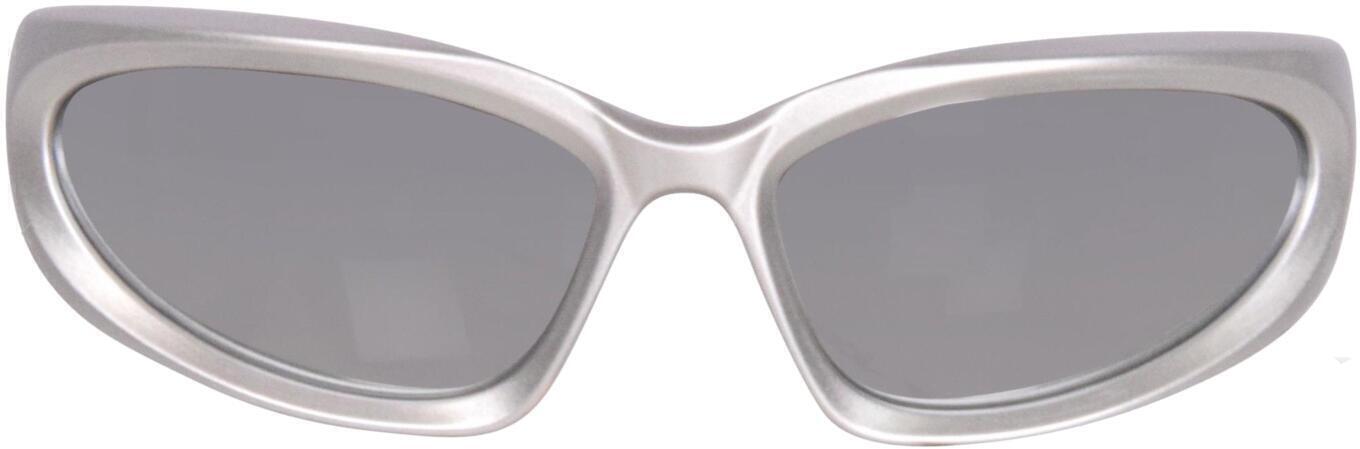 balenciaga sunglasses silver bb0157