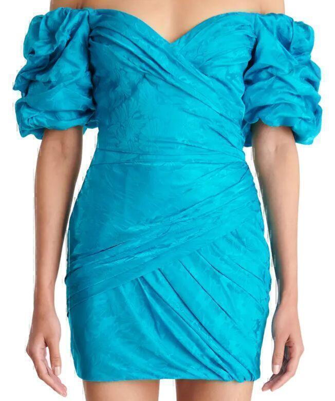 Dawson Mini Dress (Peacock Blue) | style