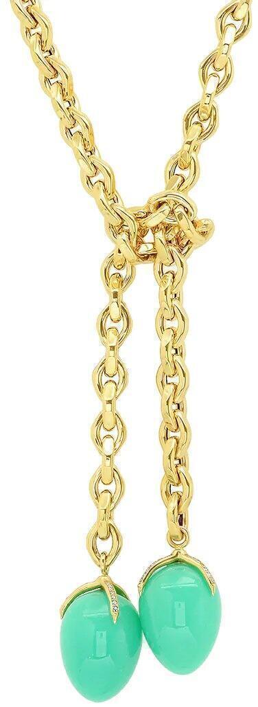 sigwardjewelry chrysopraselariatnecklace yellow gold