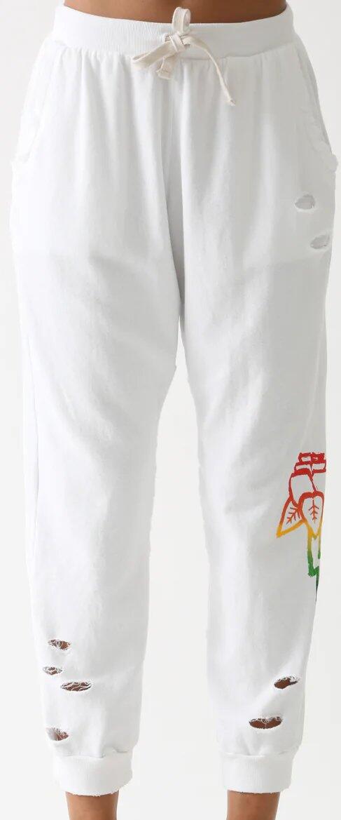 Harbor Sweatpants (White Print) | style