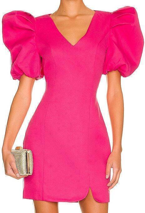 Ava Mini Dress (Fuchsia) | style