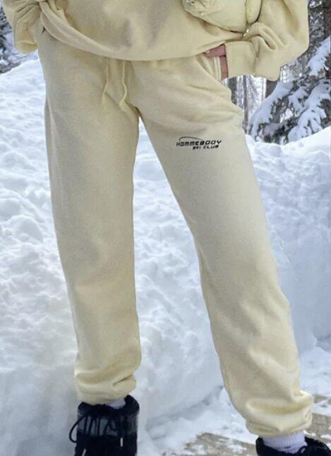hommebody sweatpants skiclub yellow