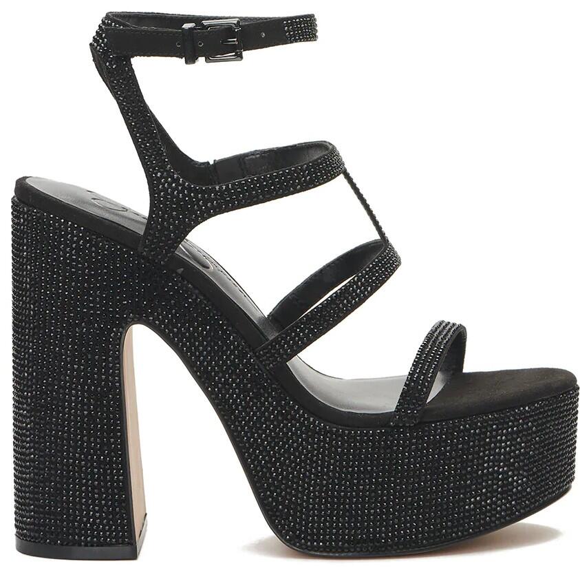 Meitini Platform Heels (Black Crystal) | style