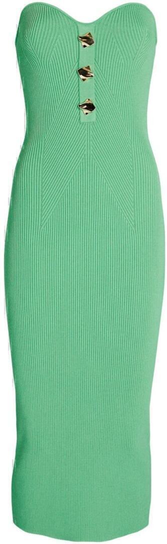 Midi Dress (Green Knit) | style