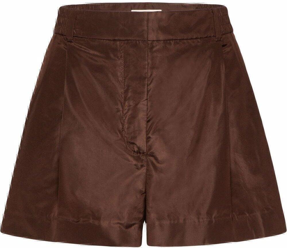 valentino shorts brown silk