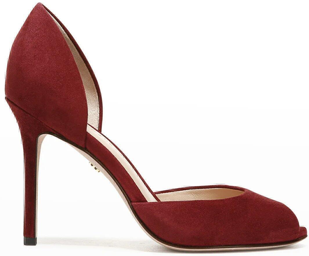 Gadot Pumps (Maroon Red Suede) | style